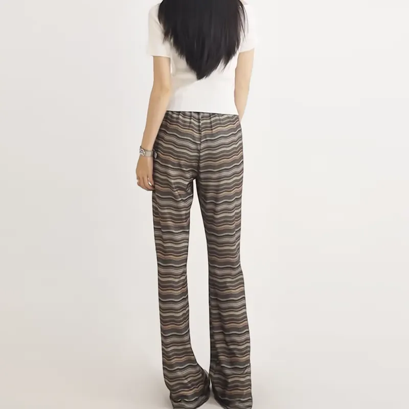 HELEH Casual Pants Women's Brown-3