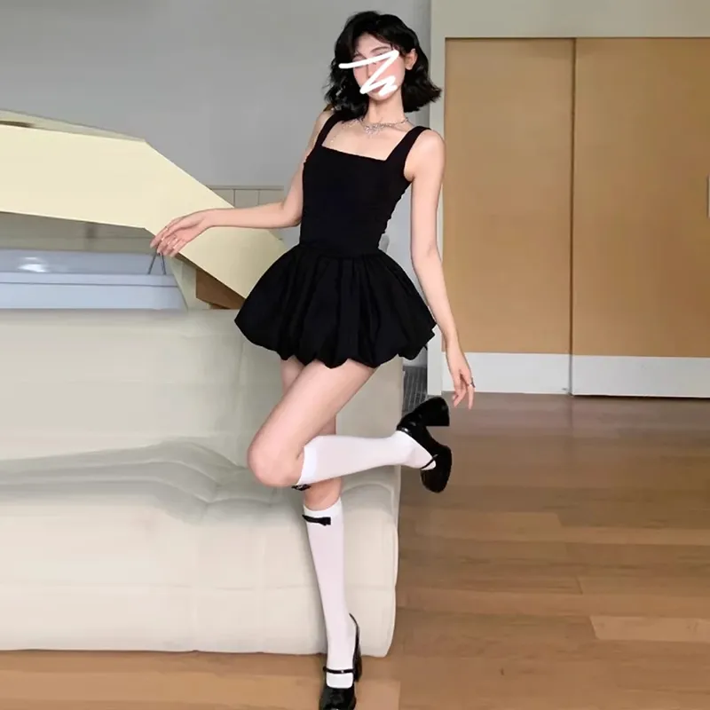 HELEH Slip Dresses Women's Black-1