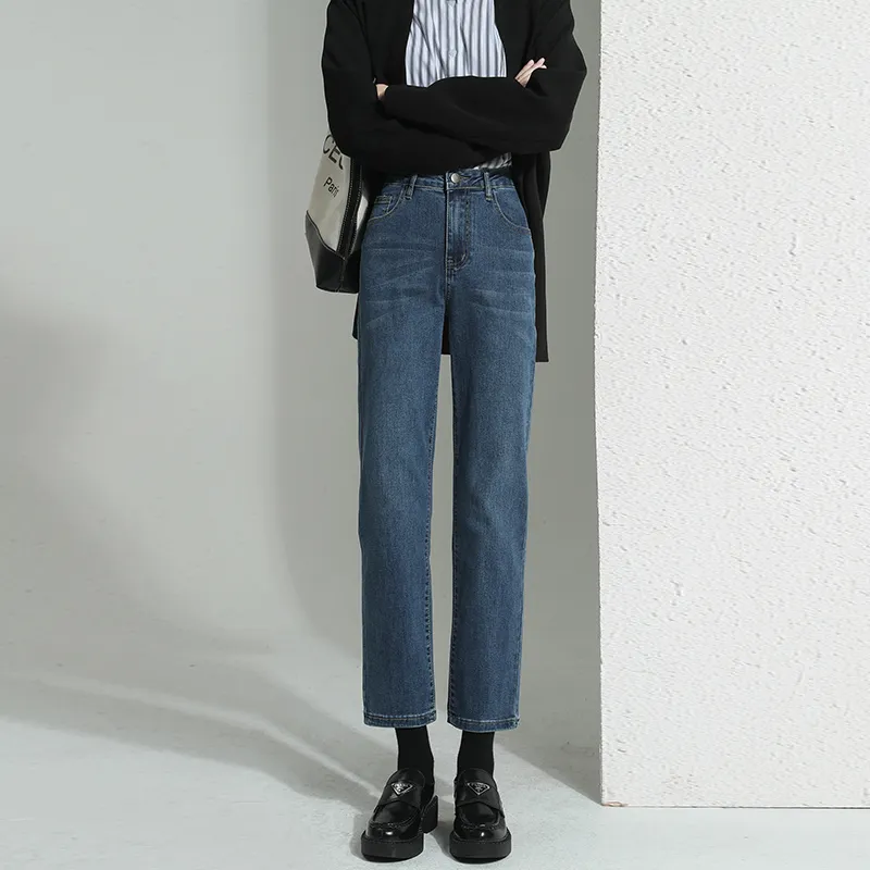 HELEH Versatile Jeans With Fishtail Flare Autumn Style Women's-4