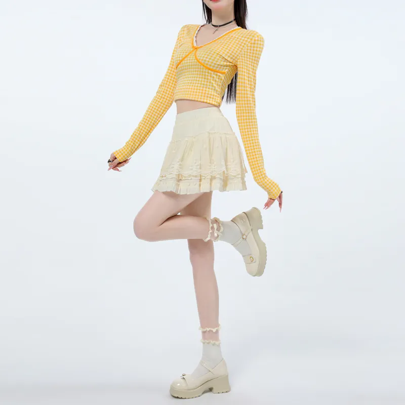 HELEH Casual Short Skirts Women's-15