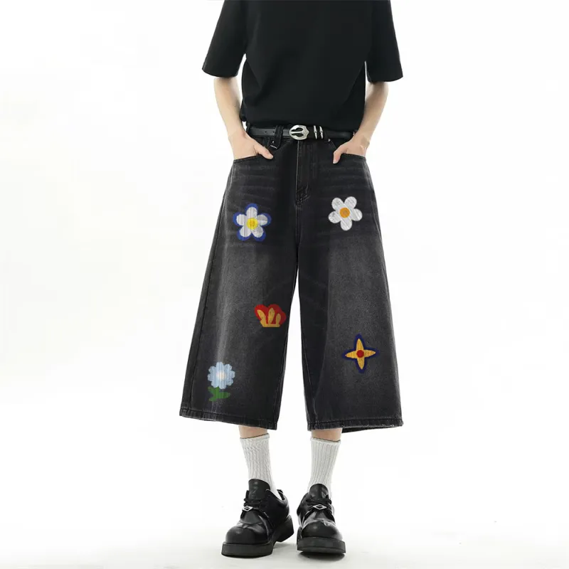 HELEH Denim Shorts Unisex-5
