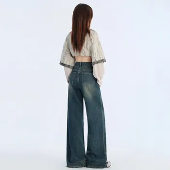 HELEH Jeans Women's Vintage Blue