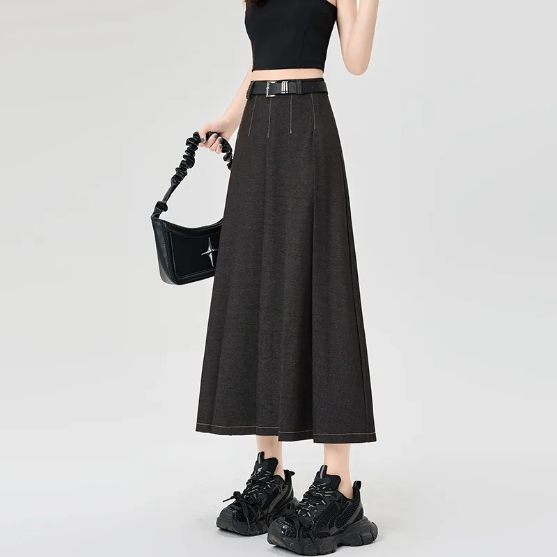 HELEH Casual Long Skirts Women's-4