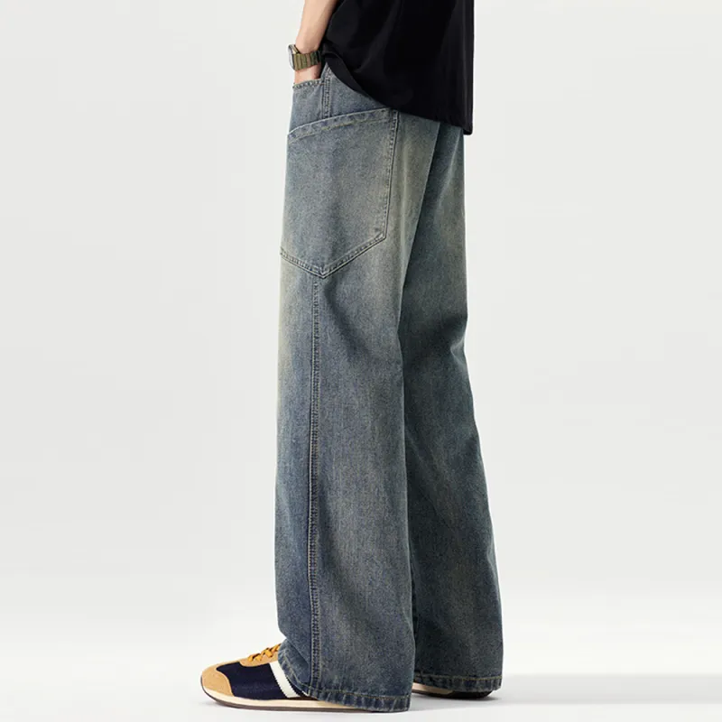 HELEH Jeans Unisex Vintage Blue-5