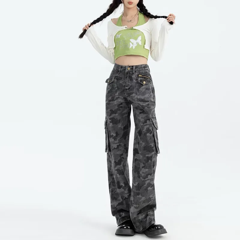HELEH Jeans Women's Camouflage-2