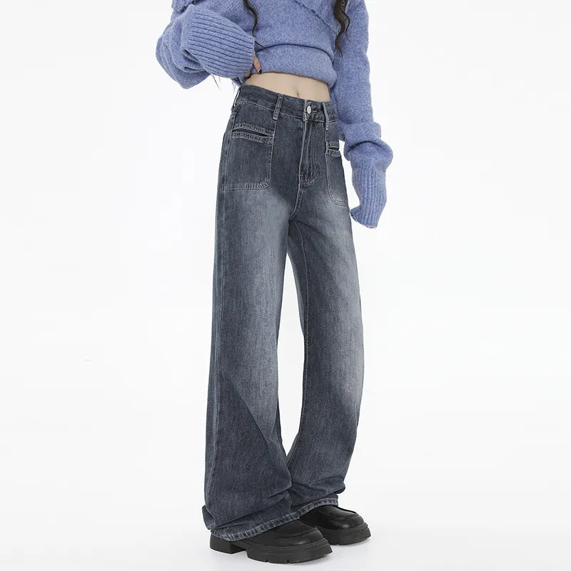 HELEH Jeans Women's Blue Gray-3