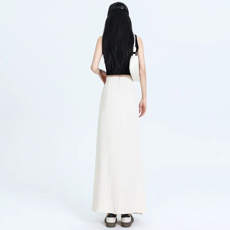 HELEH Casual Long Skirts Women's-3