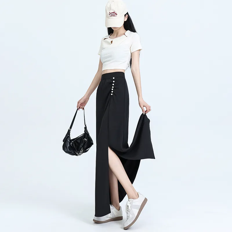 HELEH Casual Long Skirts Women's-1