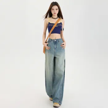 HELEH Jeans Women's Vintage Blue