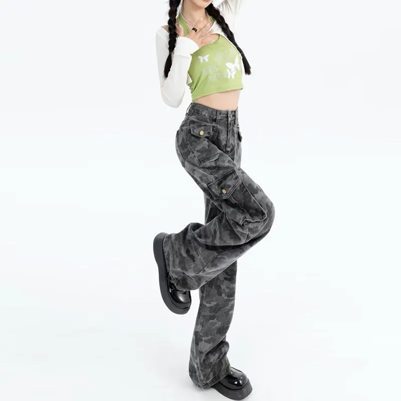 HELEH Jeans Women's Camouflage-3