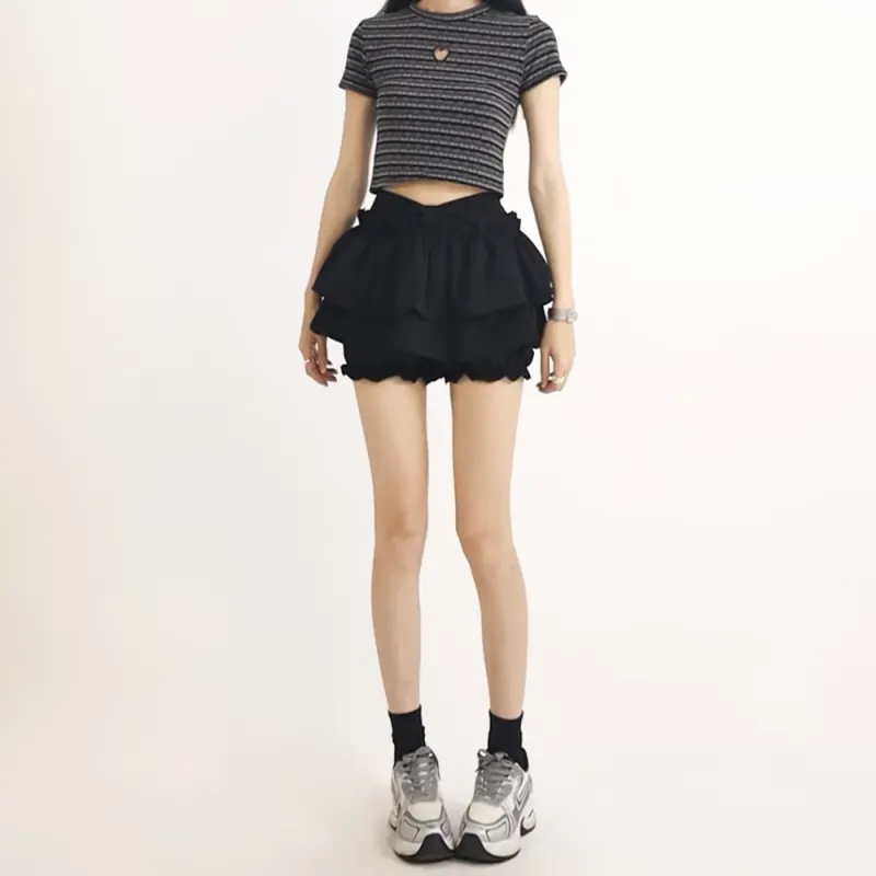 HELEH Casual Short Skirts Women's-2