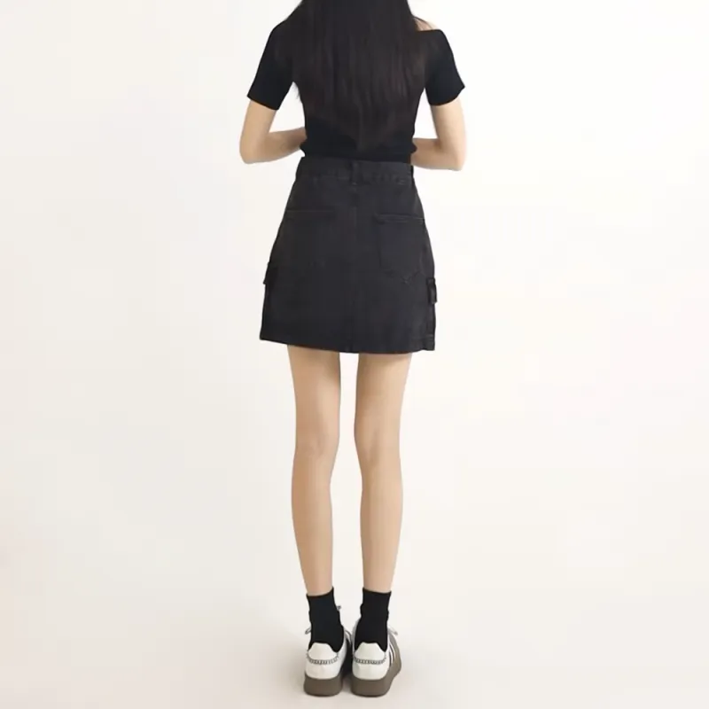 HELEH Denim Short Skirts Women's-1