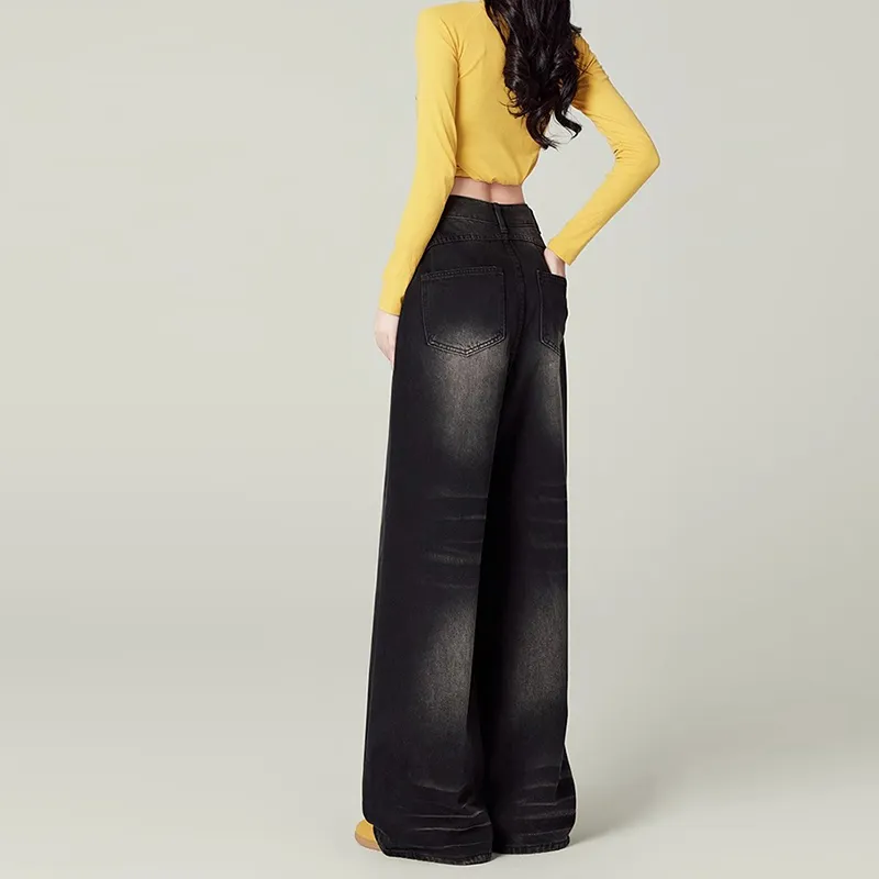 HELEH Jeans Women's Black Gray Color-6