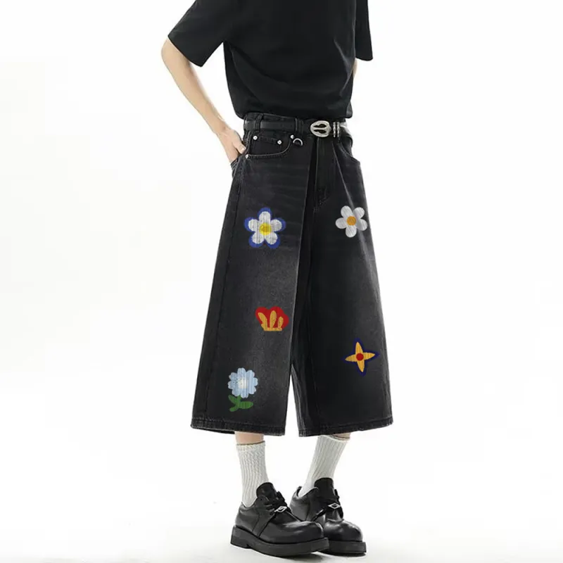 HELEH Denim Shorts Unisex-4