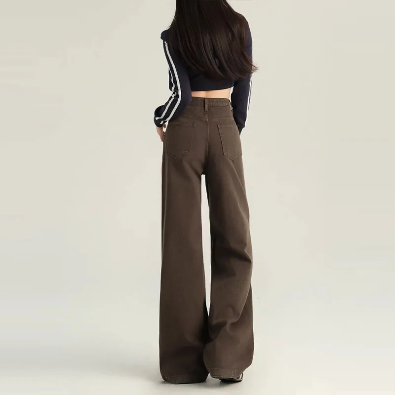 HELEH Jeans Women's Coffee Brown-5