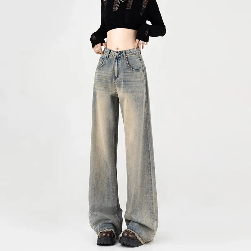 HELEH Jeans For Fall And Winter Women's-3