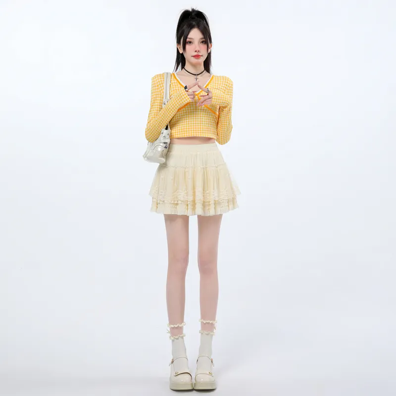 HELEH Casual Short Skirts Women's-12