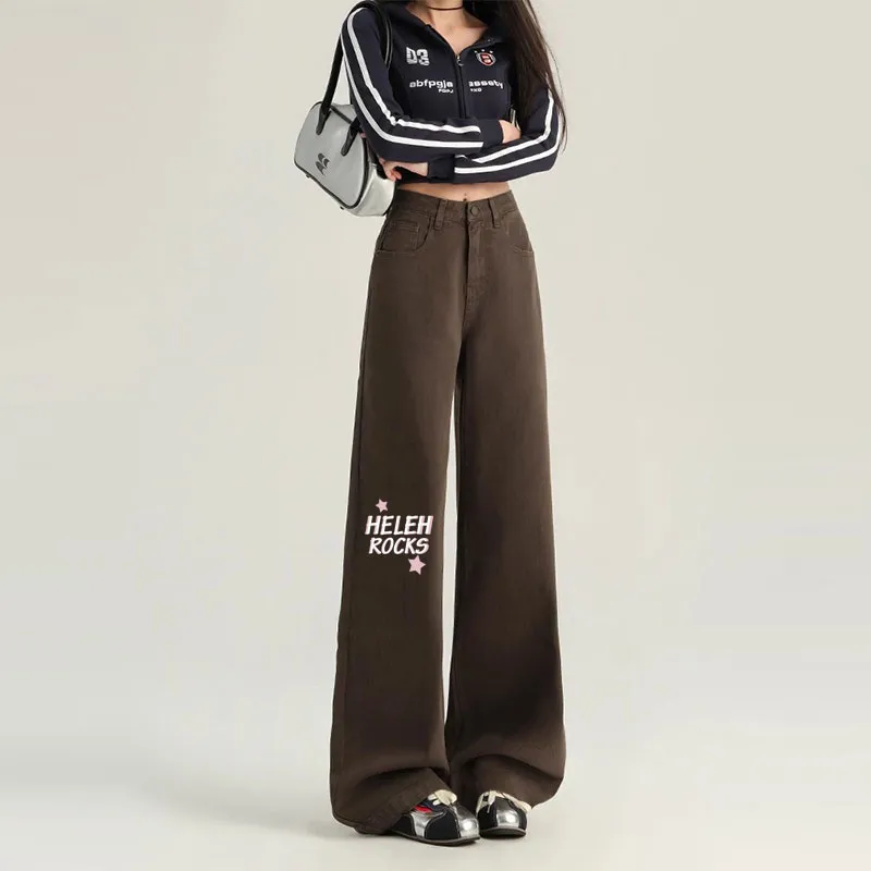 HELEH Jeans Women's Coffee Brown-3