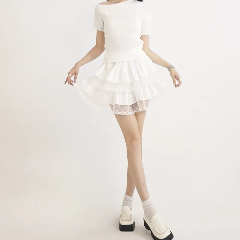 HELEH Casual Short Skirts Women's-4