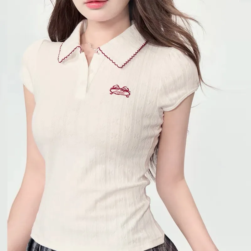 HELEH T Shirts Women's White-3