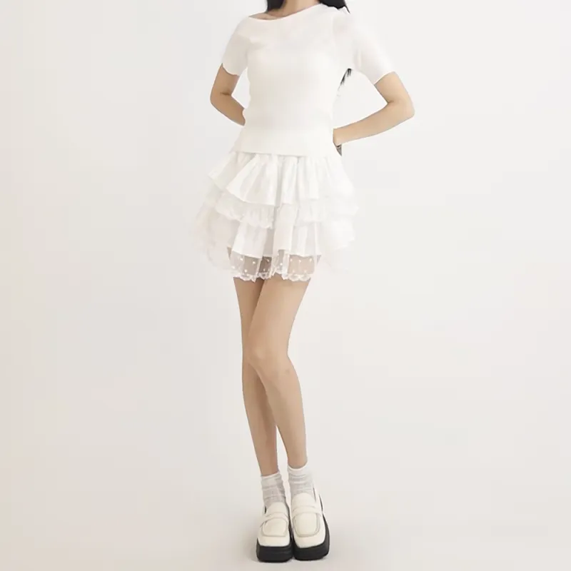 HELEH Casual Short Skirts Women's-5