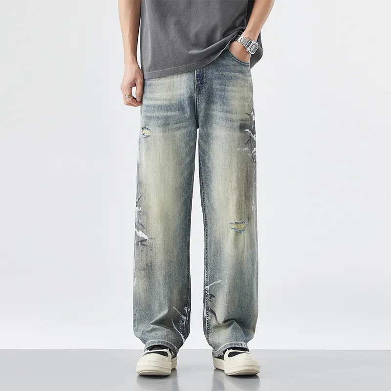 HELEH Jeans Unisex Vintage Blue-2