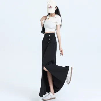 HELEH Casual Long Skirts Women's