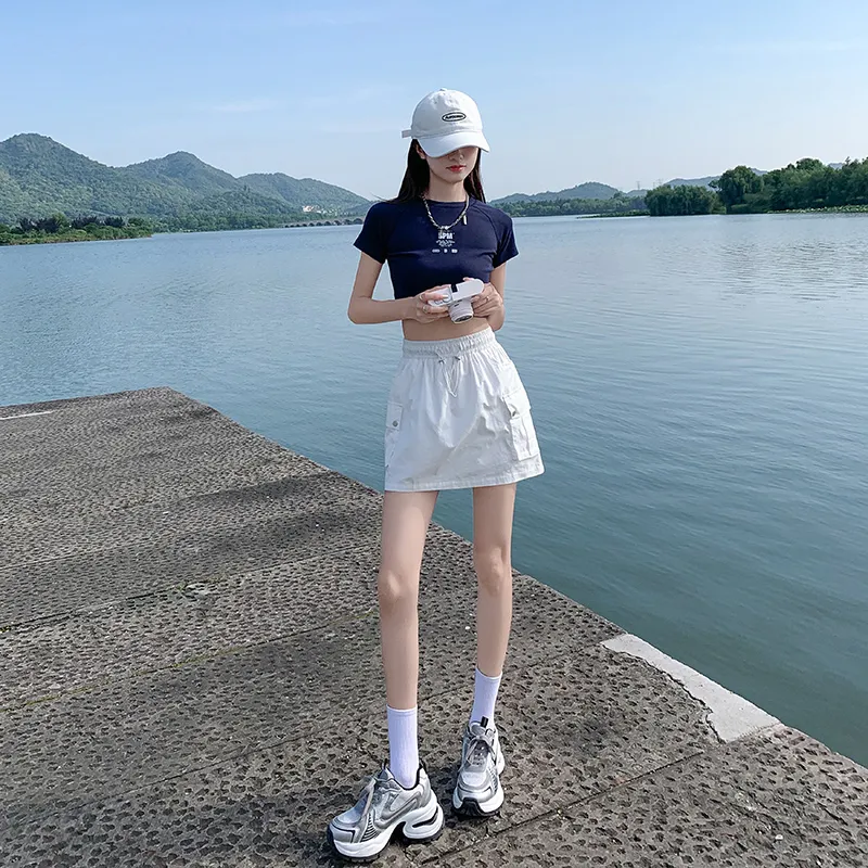 HELEH Cargo Short Skirts Women's-10