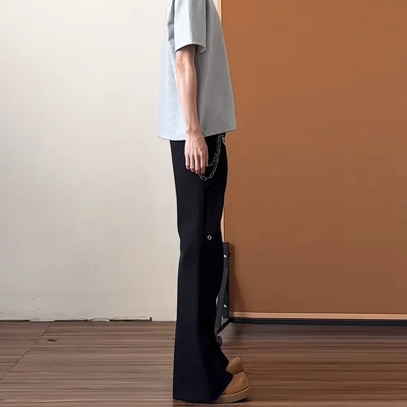 HELEH Casual Pants Unisex Black-4