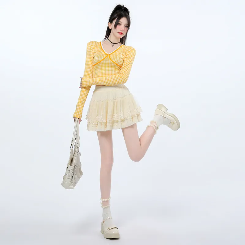 HELEH Casual Short Skirts Women's-14