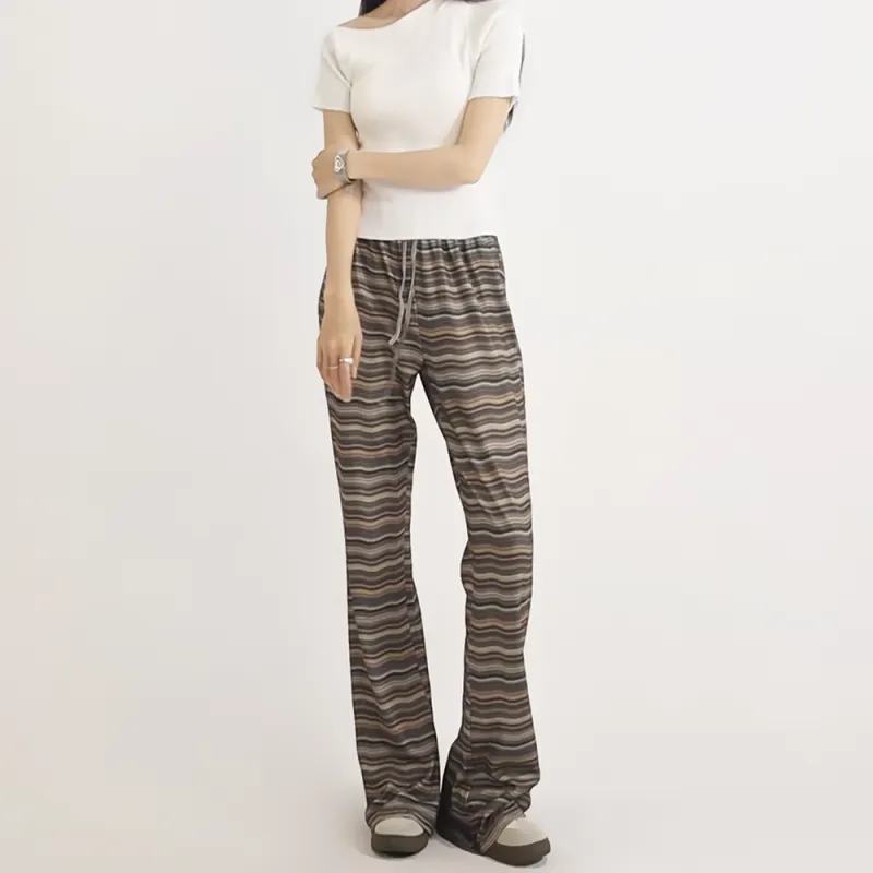 HELEH Casual Pants Women's Brown-1