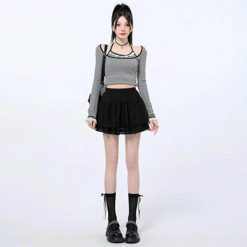 HELEH Casual Short Skirts Women's-2