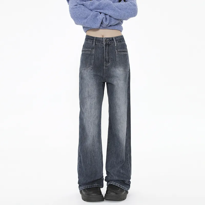 HELEH Jeans Women's Blue Gray-2