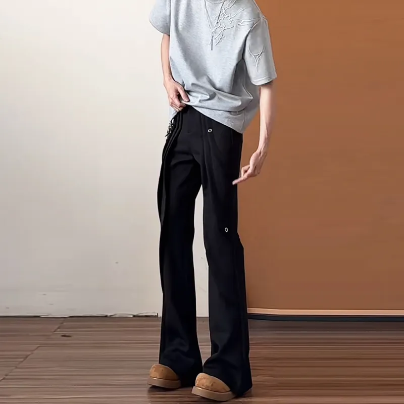 HELEH Casual Pants Unisex Black-3