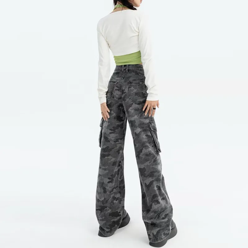 HELEH Jeans Women's Camouflage-1