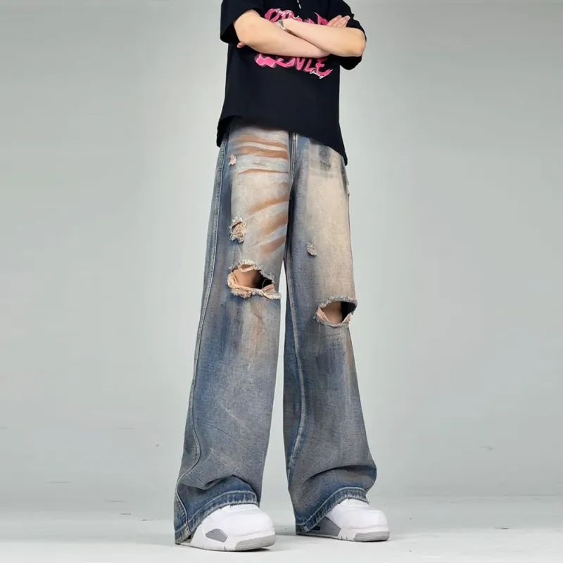 HELEH Jeans Unisex Vintage Blue-1