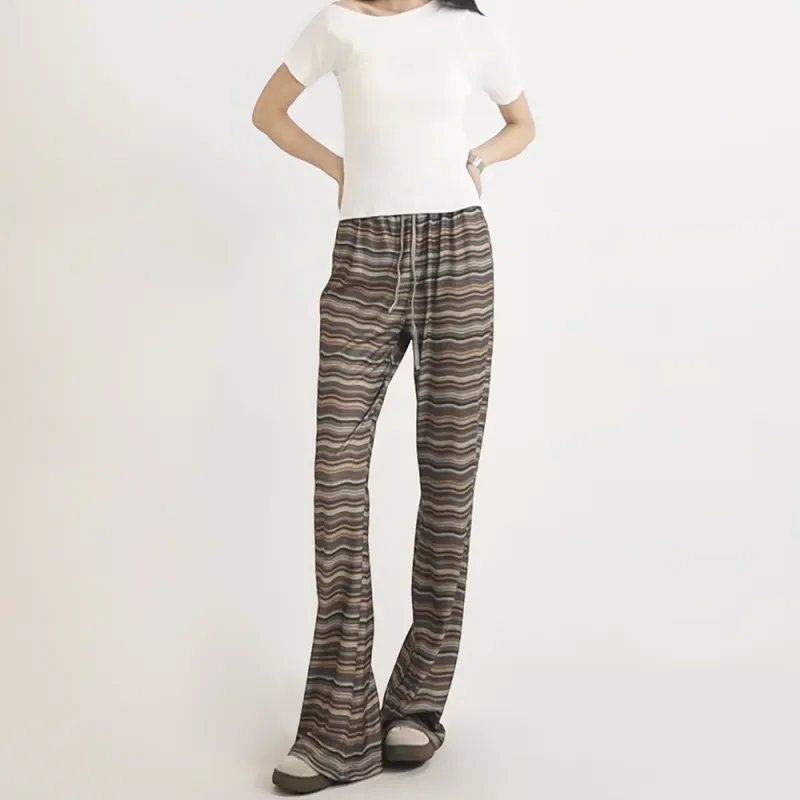 HELEH Casual Pants Women's Brown-4