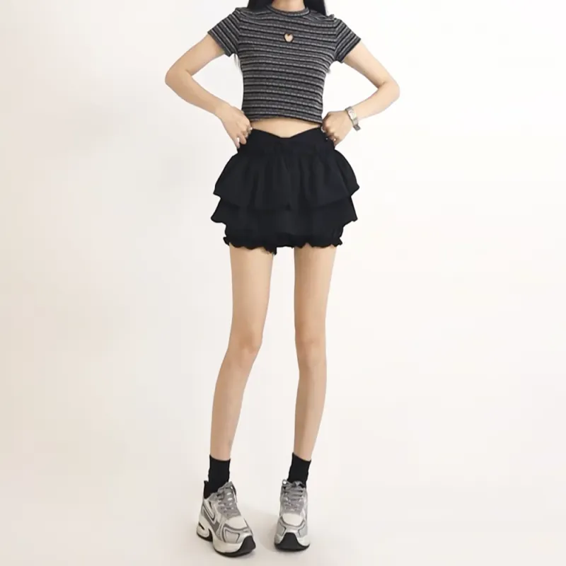 HELEH Casual Short Skirts Women's-3