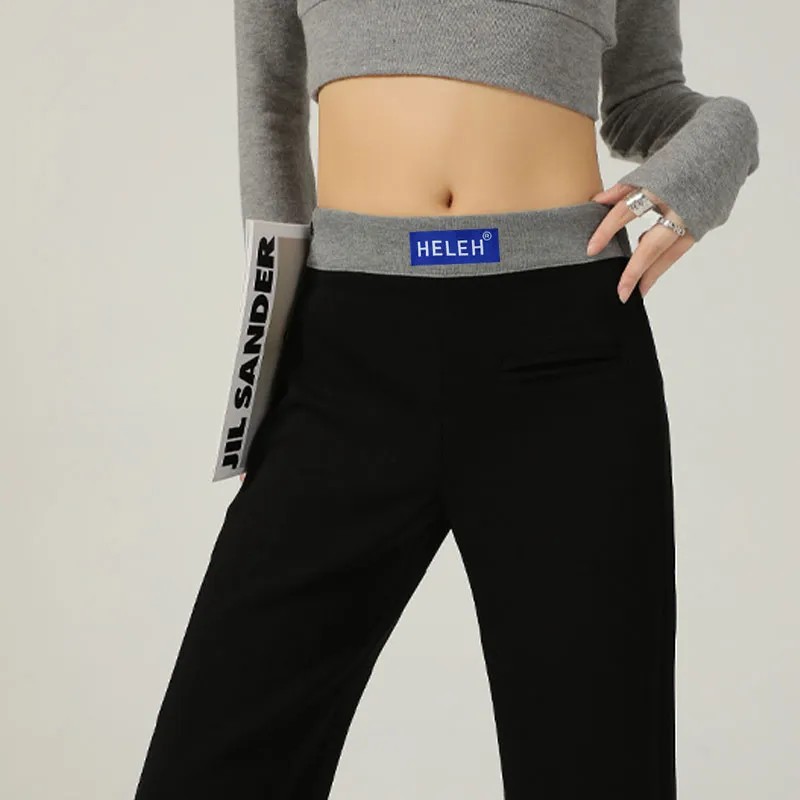 HELEH Casual Pants Women's Black-4
