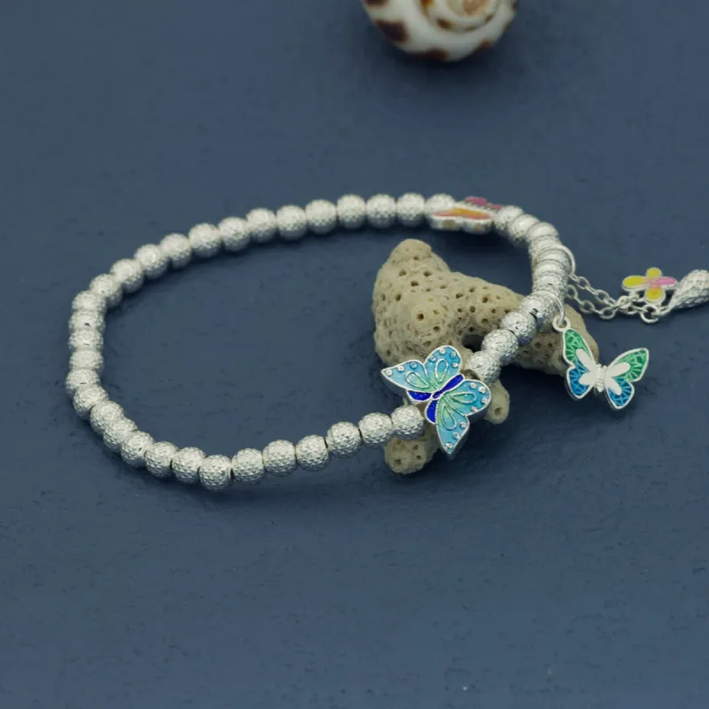 QINGFU Sterling Silver Bracelets Women's-4