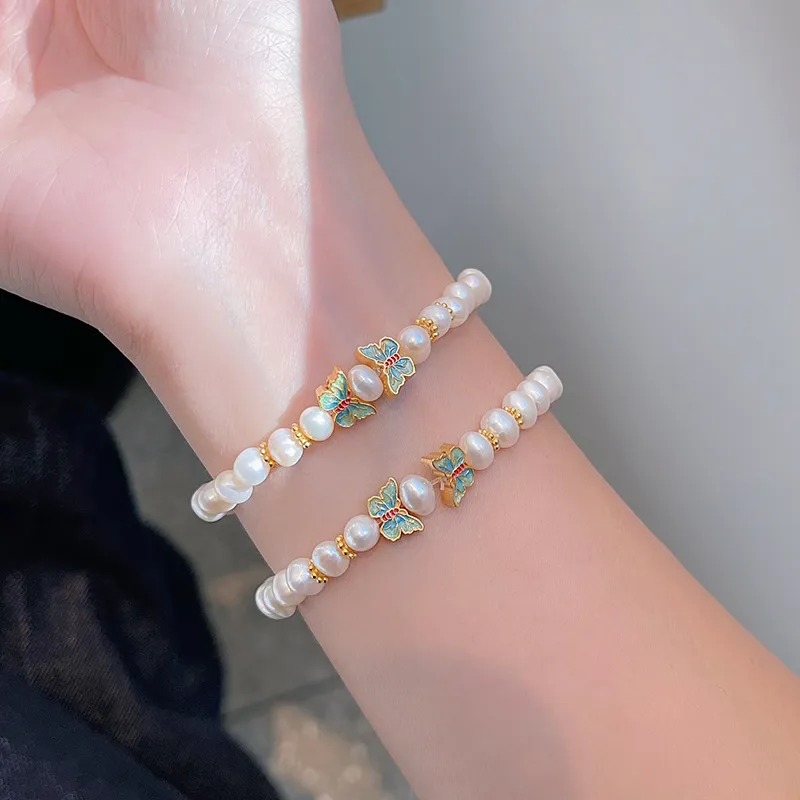 QINGFU Freshwater Pearl Bracelets Women's-4