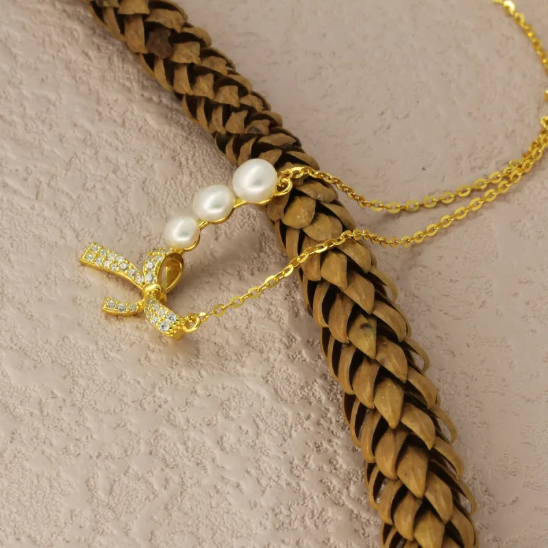 QINGFU Freshwater Pearl Necklaces Women's-3