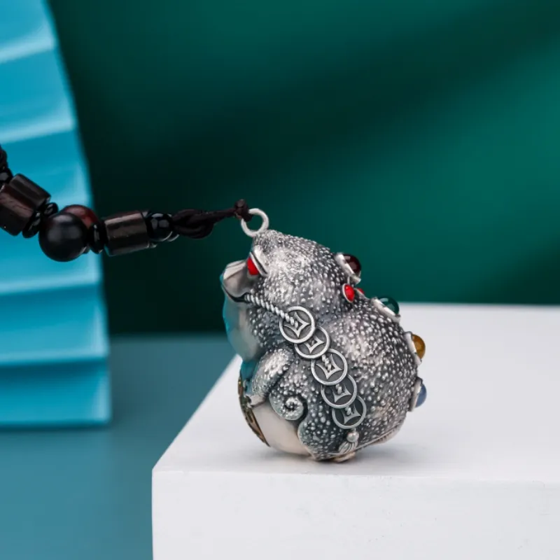 QINGFU 999 Fine Silver Ornaments Unisex-1