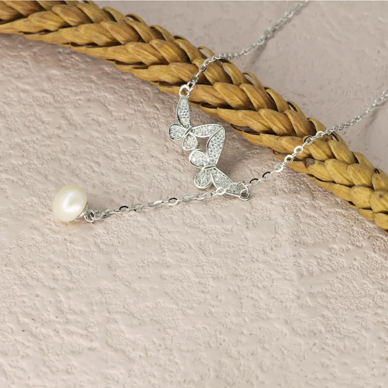 QINGFU Freshwater Pearl Necklaces Women's-2
