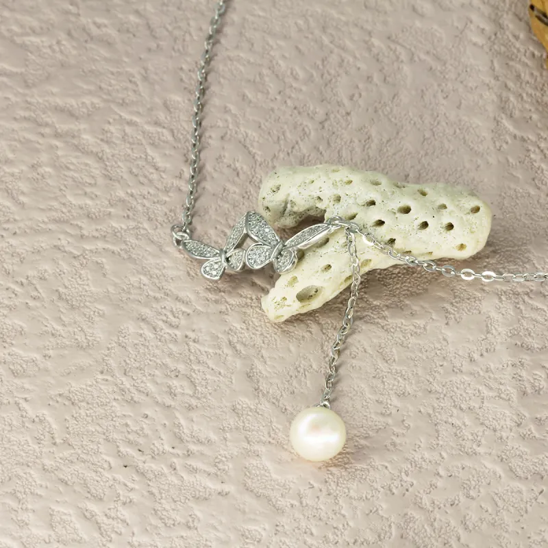 QINGFU Freshwater Pearl Necklaces Women's-4
