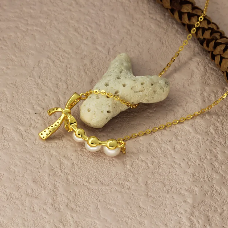 QINGFU Freshwater Pearl Necklaces Women's-2