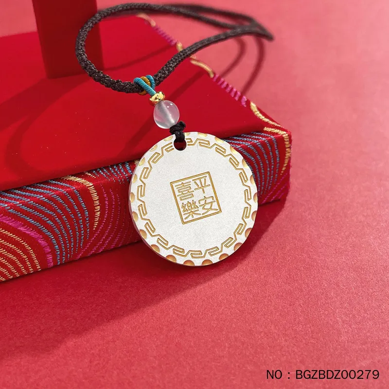QINGFU Foot Silver 990 Pendants Unisex-1