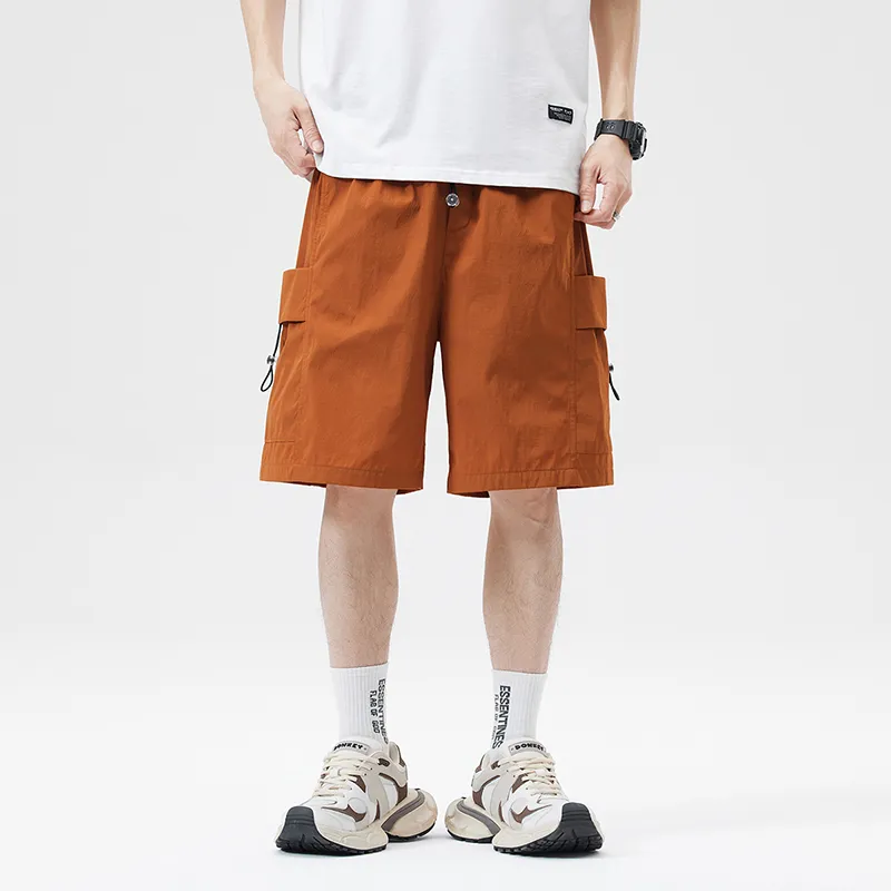 PAINT STAIN Cargo Shorts Unisex Black-39