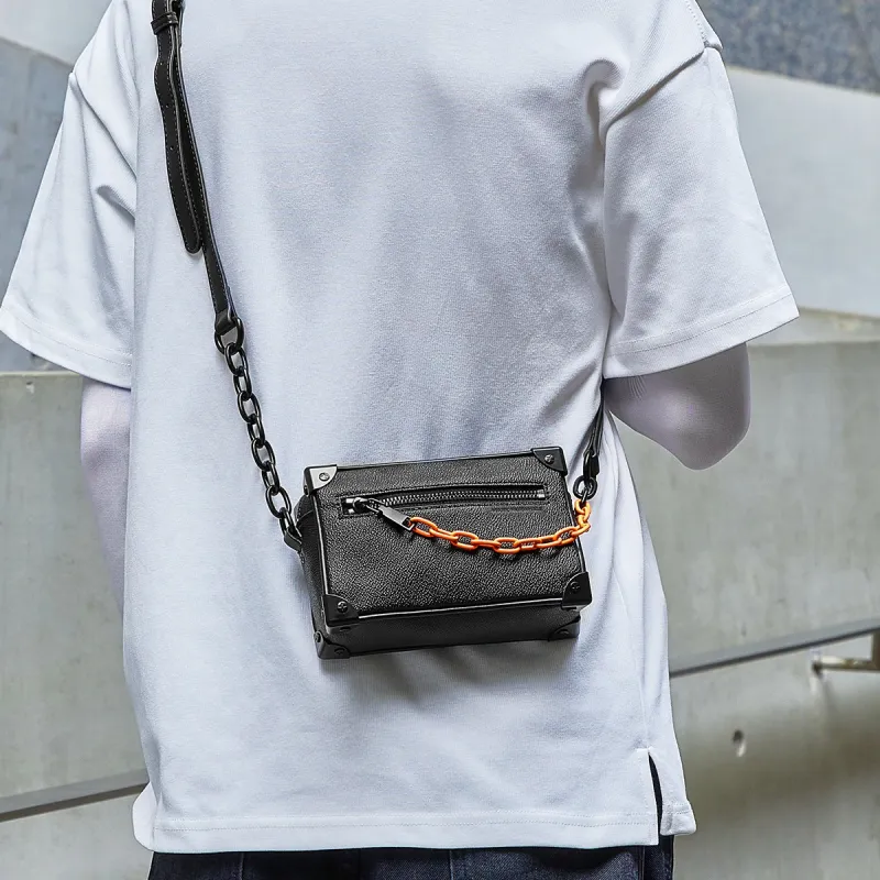 FAIRWHALE PVC Shoulder Bag Crossbody Bag Chain Bag Unisex-21