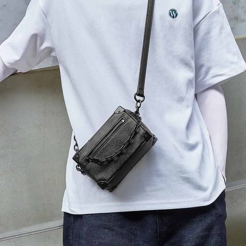 FAIRWHALE PVC Shoulder Bag Crossbody Bag Chain Bag Unisex-28